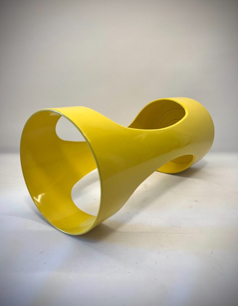 Schönbuch Quadro Umbrella Stand – Pop‑Art Yellow, 1960s Schönbuch Quadro Umbrella Stand – Pop‑Art Yellow, 1960s